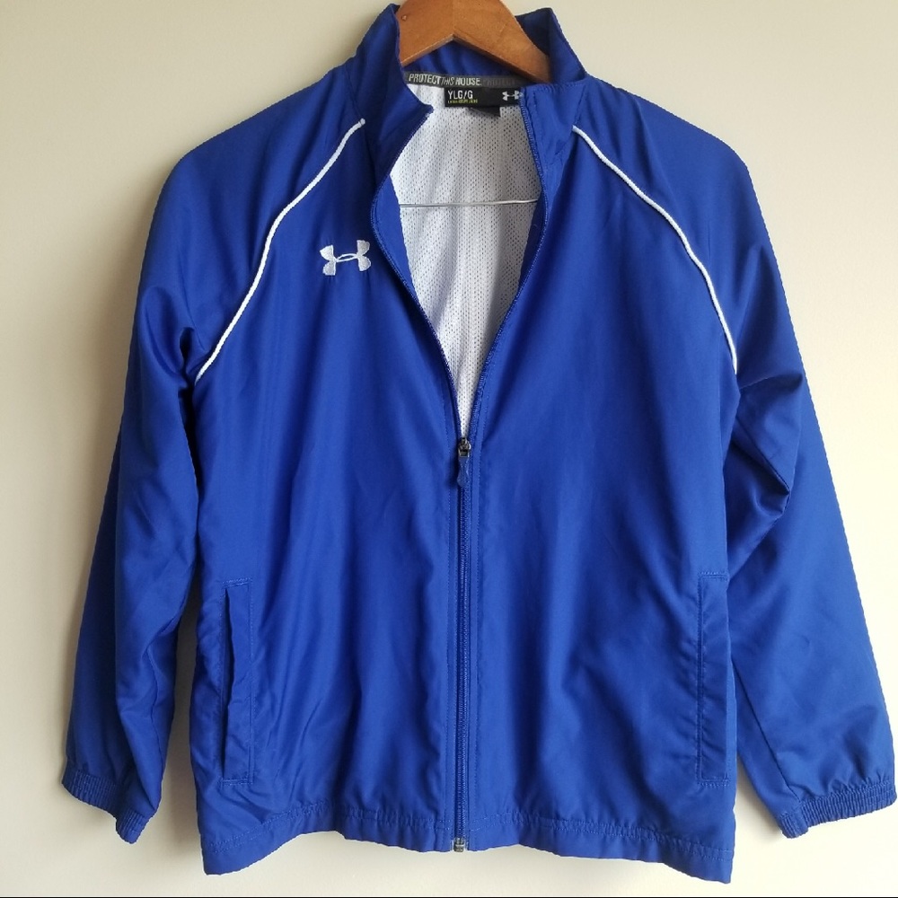 Under Armour Boys Jacket Blue Large